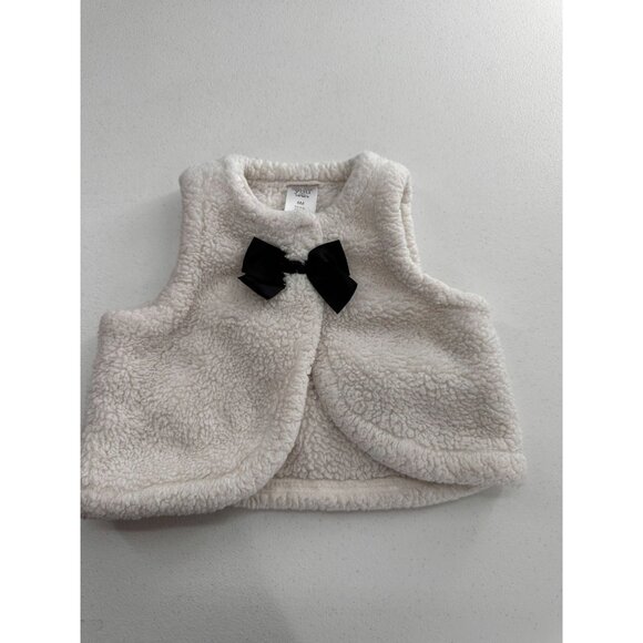 Carters Baby Girls 4-Piece Outfit Set Red Dress Bow Top White Vest Pants 6M - Picture 9 of 16